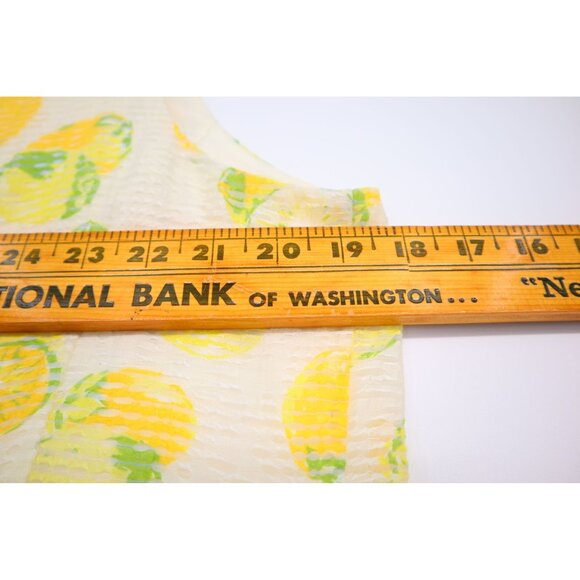 Ann Taylor Petite Lemon Sundress Size 10P Strap Babydoll Fabric Lined Summer - Picture 6 of 9